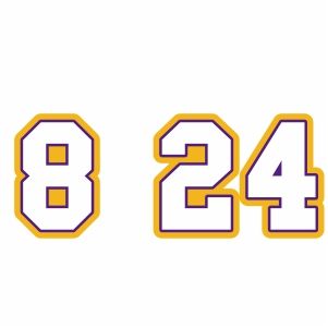 lakers number 8 png
