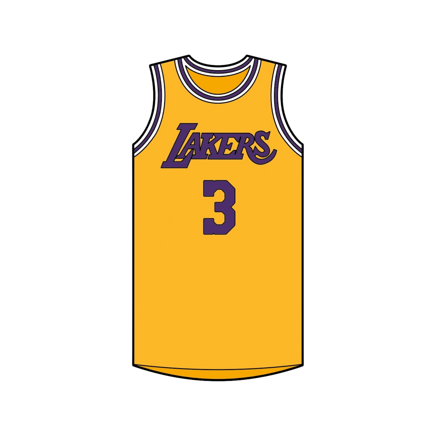 Anthony Davis #3 Lakers Home Jersey