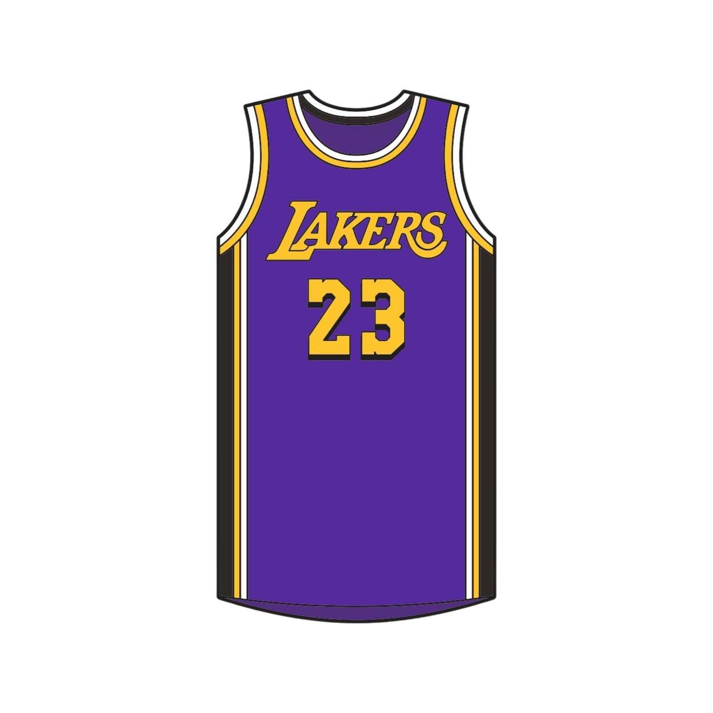 #23 Lebron Lakers Purple Jersey