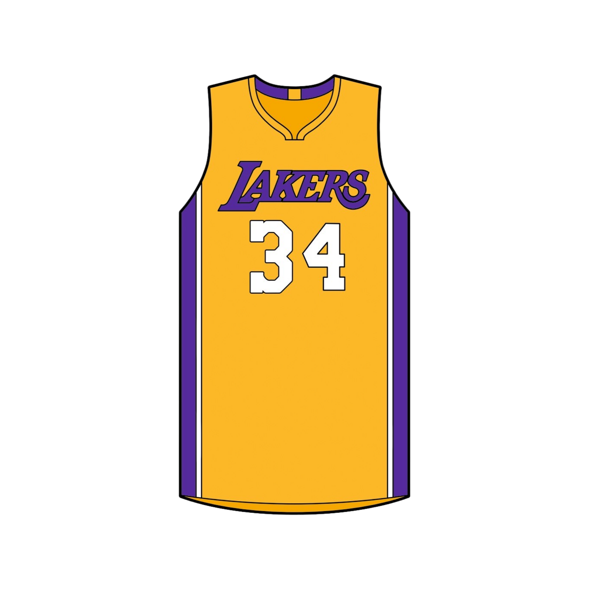 Shaq 34 Lakers Jersey Air Pins
